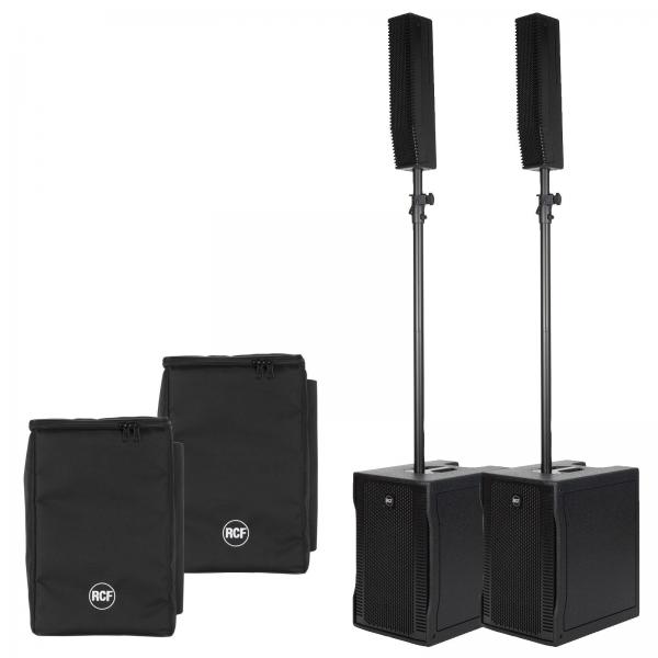Rcf evox 8 portable active two way array pa system protective cover pair package 399